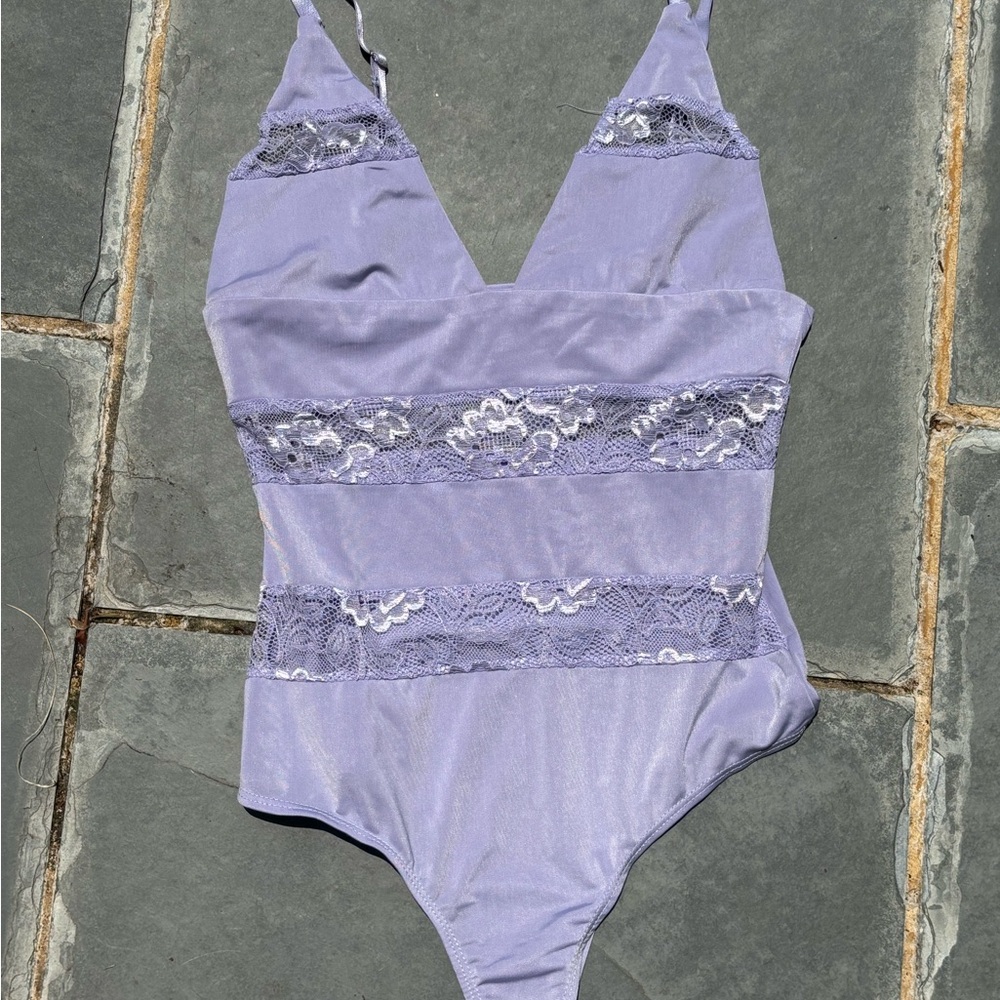 Rowen Soft Purple Lace Bodysuit